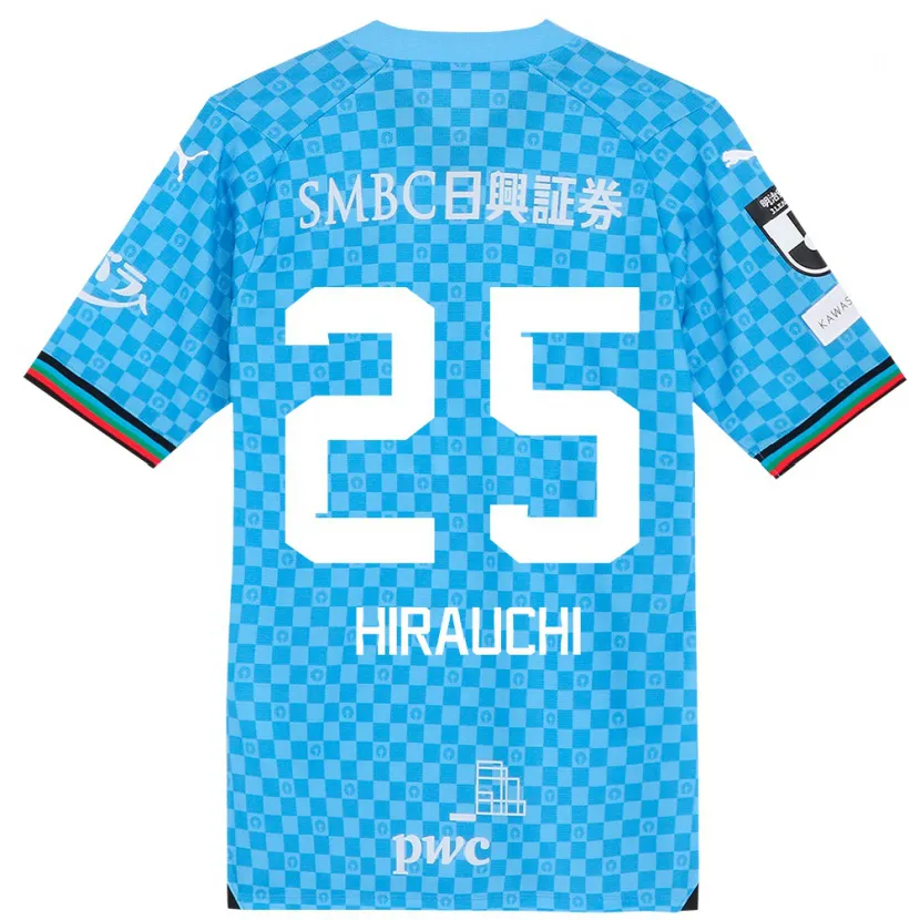 Danxen Hombre Camiseta Issei Hirauchi #25 Azul Celeste 1ª Equipación 2024/25 La Camisa