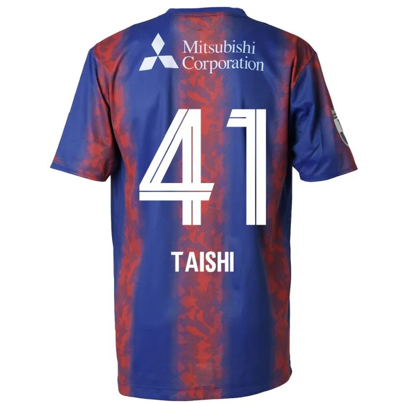 Danxen Hombre Camiseta Taishi Brandon Nozawa #41 Azul Rojo 1ª Equipación 2024/25 La Camisa