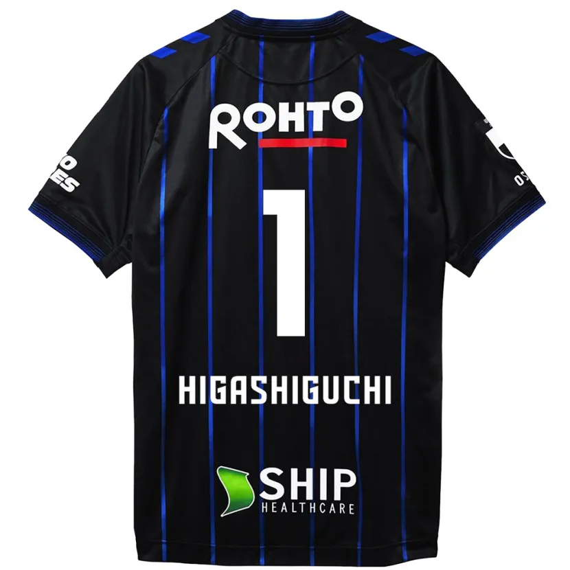 Danxen Hombre Camiseta Masaaki Higashiguchi #1 Azul Negro 1ª Equipación 2024/25 La Camisa