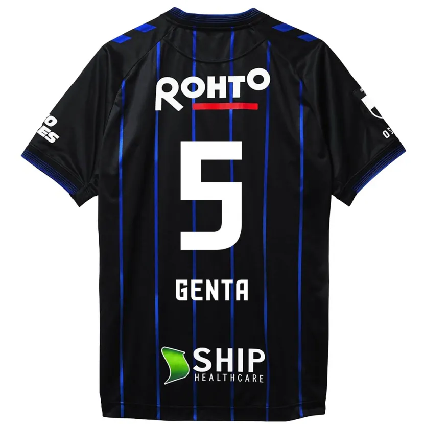 Danxen Hombre Camiseta Genta Miura #5 Azul Negro 1ª Equipación 2024/25 La Camisa