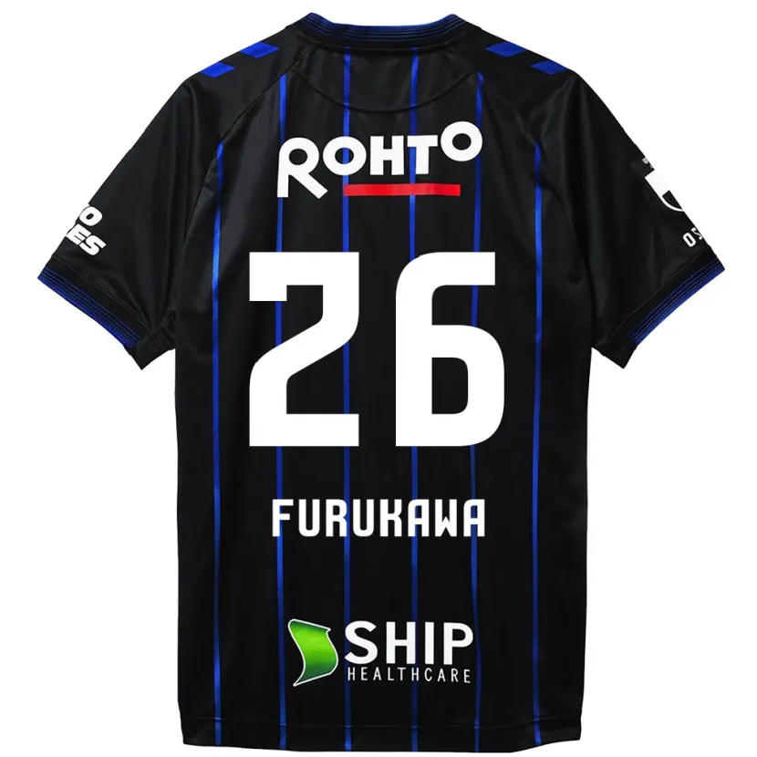 Danxen Hombre Camiseta Kanta Furukawa #26 Azul Negro 1ª Equipación 2024/25 La Camisa