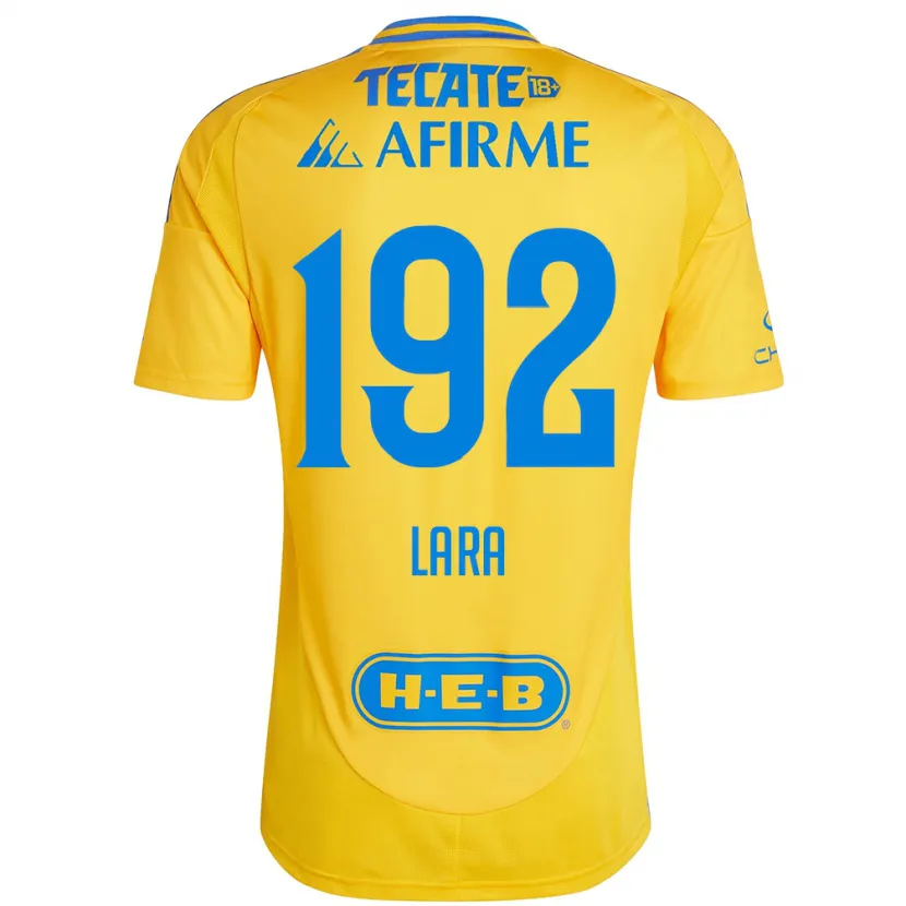 Danxen Hombre Camiseta Miguel Lara #192 Oro Amarillo 1ª Equipación 2024/25 La Camisa