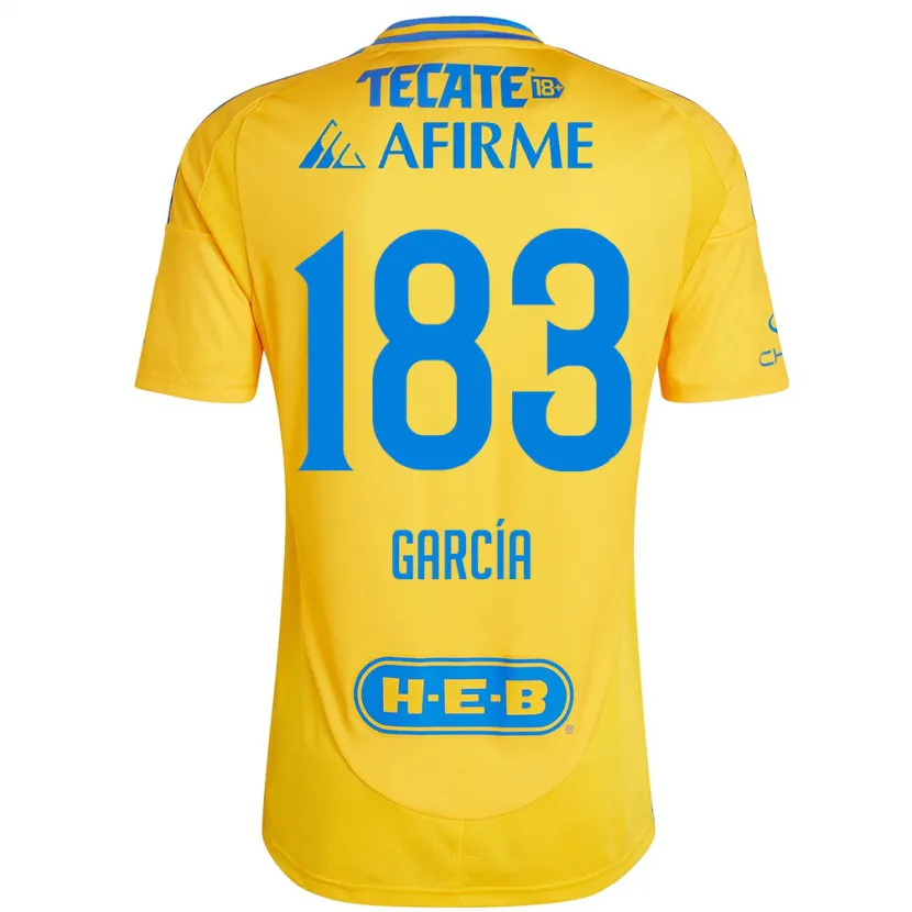 Danxen Hombre Camiseta Zahir García #183 Oro Amarillo 1ª Equipación 2024/25 La Camisa