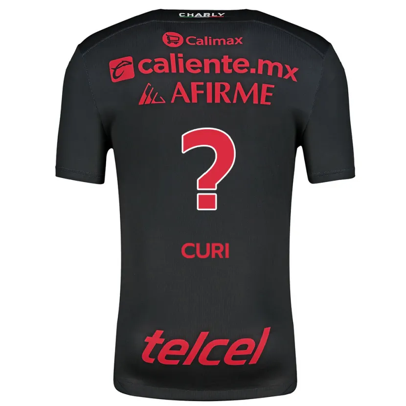 Danxen Hombre Camiseta Sahid Curi #0 Negro Rojo 1ª Equipación 2024/25 La Camisa