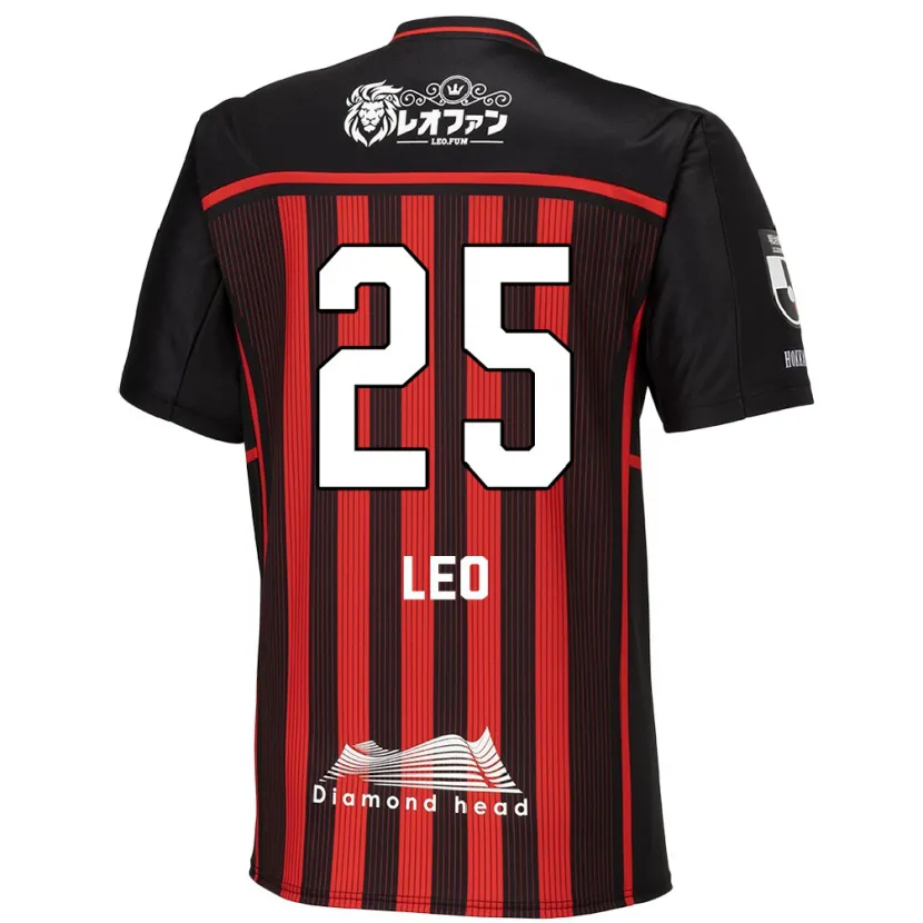 Danxen Hombre Camiseta Leo Osaki #25 Negro Rojo 1ª Equipación 2024/25 La Camisa