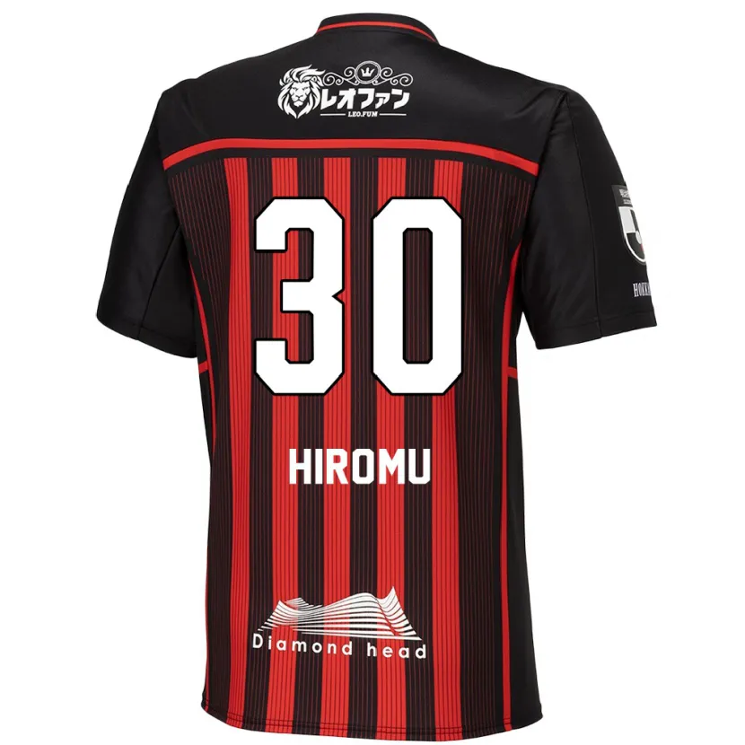 Danxen Hombre Camiseta Hiromu Tanaka #30 Negro Rojo 1ª Equipación 2024/25 La Camisa