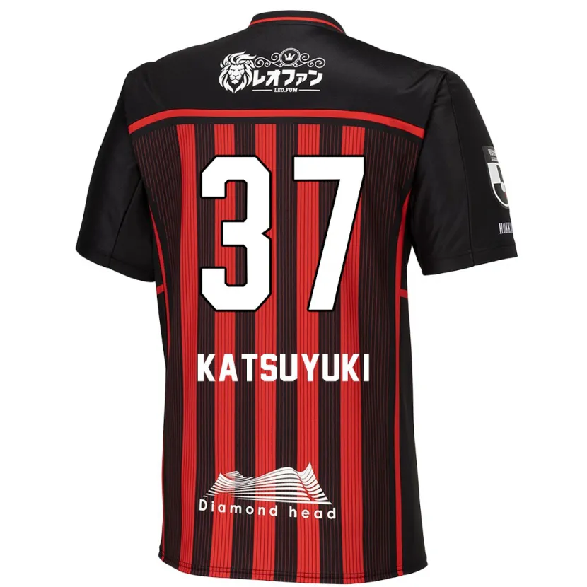 Danxen Hombre Camiseta Katsuyuki Tanaka #37 Negro Rojo 1ª Equipación 2024/25 La Camisa