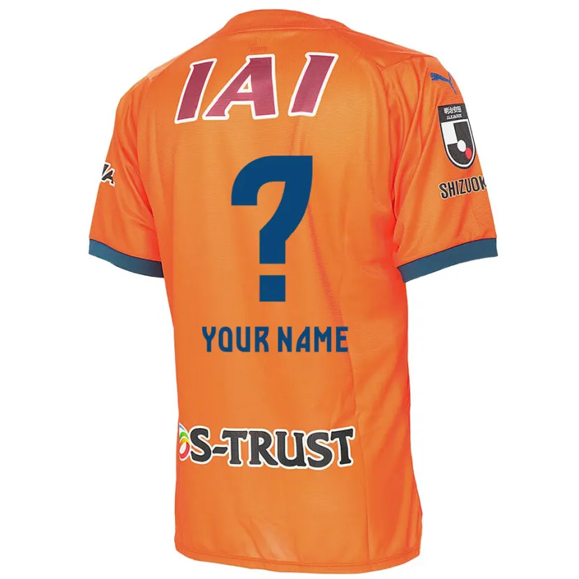 Danxen Hombre Camiseta Su Nombre #0 Naranja Azul 1ª Equipación 2024/25 La Camisa