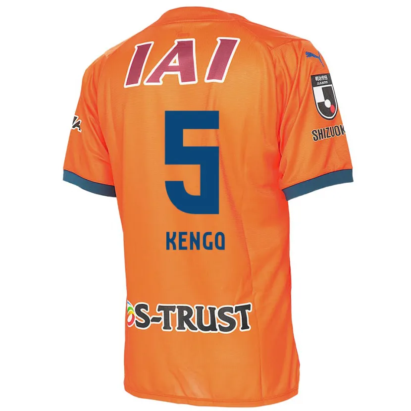 Danxen Hombre Camiseta Kengo Kitazume #5 Naranja Azul 1ª Equipación 2024/25 La Camisa