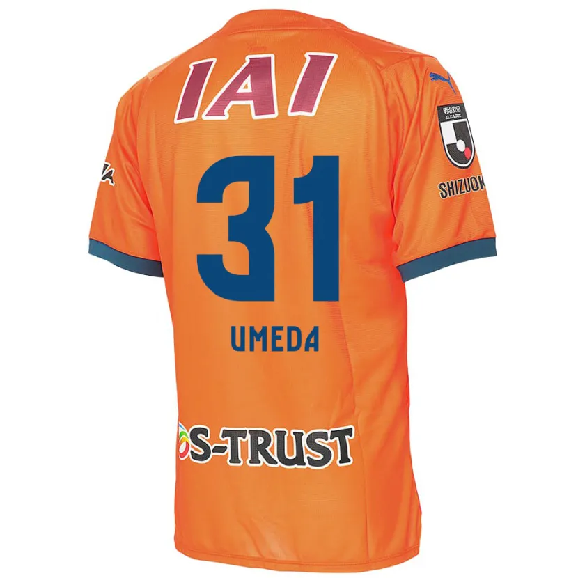 Danxen Hombre Camiseta Togo Umeda #31 Naranja Azul 1ª Equipación 2024/25 La Camisa