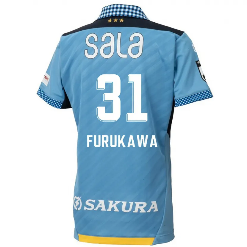 Danxen Hombre Camiseta Yosuke Furukawa #31 Azul Negro 1ª Equipación 2024/25 La Camisa