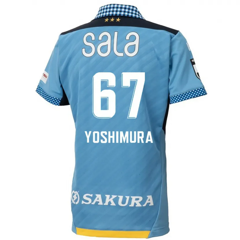 Danxen Hombre Camiseta Ryusei Yoshimura #67 Azul Negro 1ª Equipación 2024/25 La Camisa