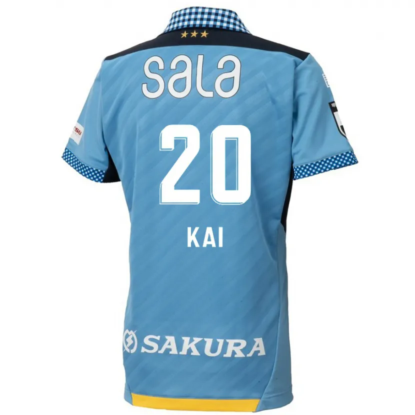 Danxen Hombre Camiseta Yua Kai #20 Azul Negro 1ª Equipación 2024/25 La Camisa