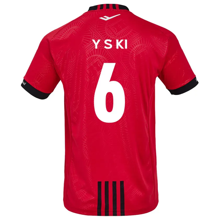 Danxen Hombre Camiseta Sung-Yueng Ki #6 Negro Rojo 1ª Equipación 2024/25 La Camisa