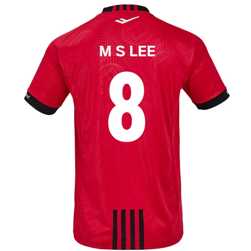 Danxen Hombre Camiseta Seung-Mo Lee #8 Negro Rojo 1ª Equipación 2024/25 La Camisa