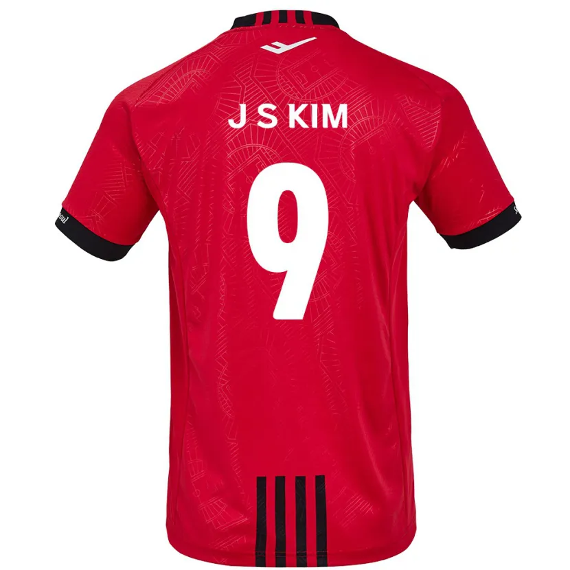 Danxen Hombre Camiseta Shin-Jin Kim #9 Negro Rojo 1ª Equipación 2024/25 La Camisa