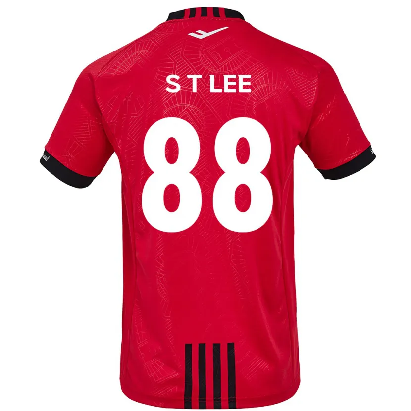 Danxen Hombre Camiseta Tae-Seok Lee #88 Negro Rojo 1ª Equipación 2024/25 La Camisa