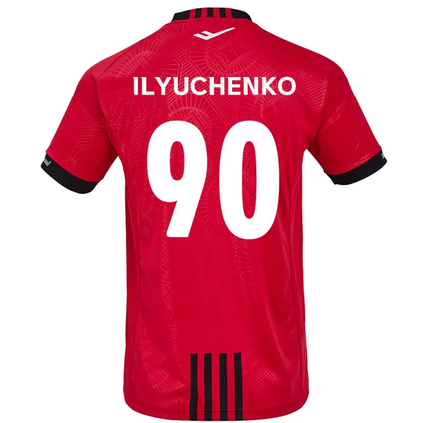 Danxen Hombre Camiseta Stanislav Ilyuchenko #90 Negro Rojo 1ª Equipación 2024/25 La Camisa