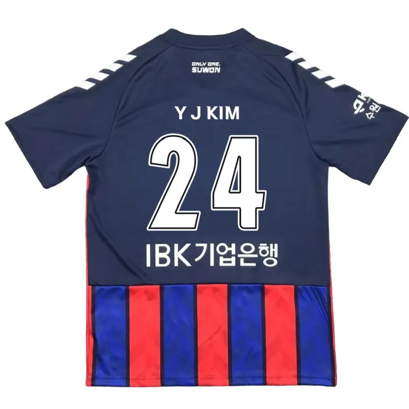 Danxen Hombre Camiseta Ju-Yeop Kim #24 Azul Rojo 1ª Equipación 2024/25 La Camisa