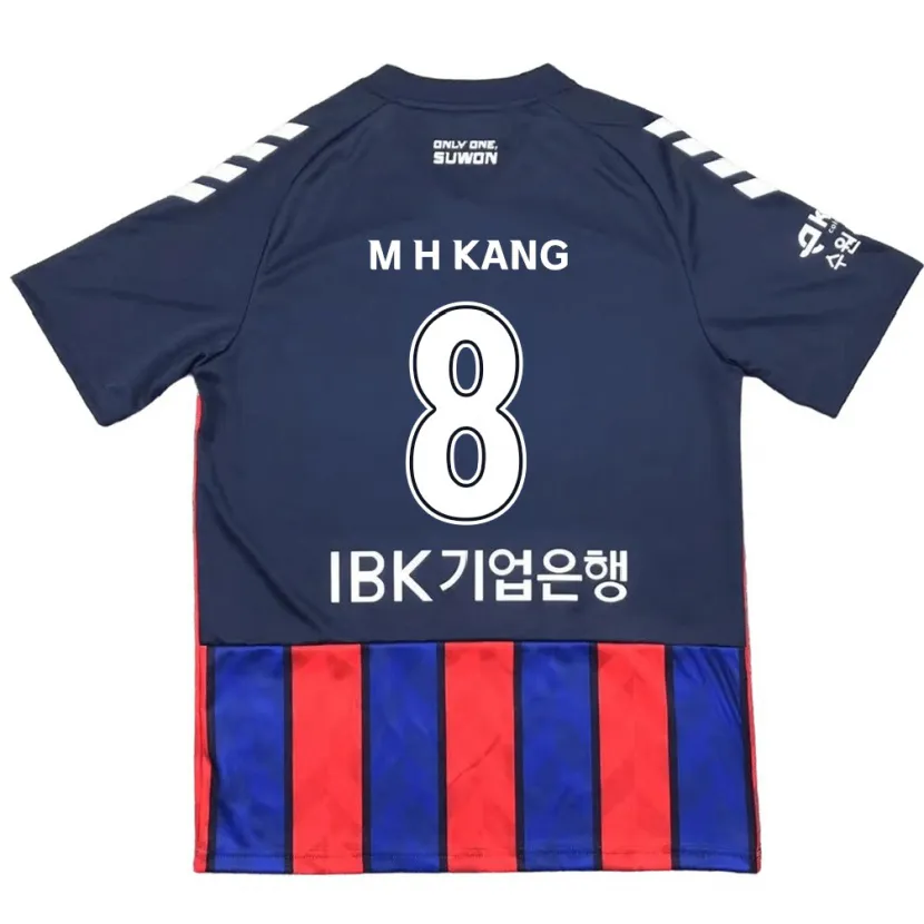 Danxen Hombre Camiseta Ho-Min Kang #8 Azul Rojo 1ª Equipación 2024/25 La Camisa