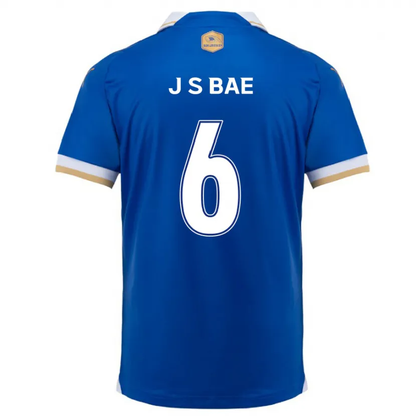 Danxen Hombre Camiseta Seo-Joon Bae #6 Azul Blanco 1ª Equipación 2024/25 La Camisa