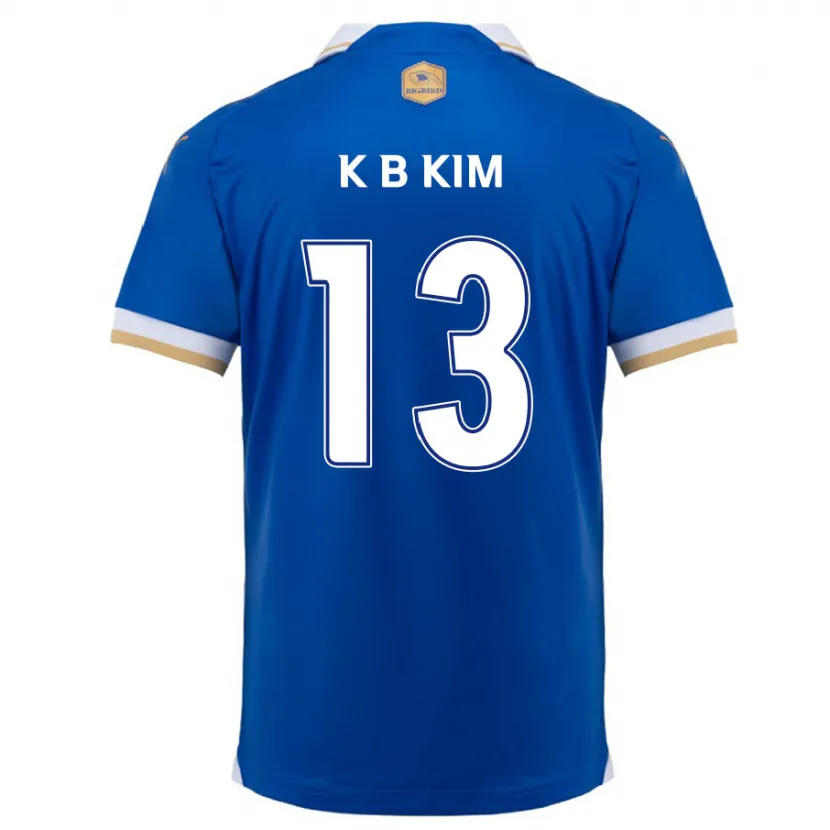 Danxen Hombre Camiseta Bo-Kyung Kim #13 Azul Blanco 1ª Equipación 2024/25 La Camisa