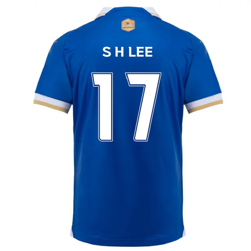 Danxen Hombre Camiseta Hyun-Seo Lee #17 Azul Blanco 1ª Equipación 2024/25 La Camisa