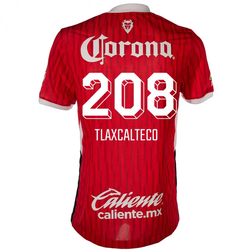 Danxen Hombre Camiseta Sait Tlaxcalteco #208 Rojo Blanco 1ª Equipación 2024/25 La Camisa