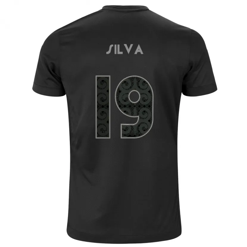 Danxen Hombre Camiseta Gustavo Silva #19 Negro 2ª Equipación 2024/25 La Camisa