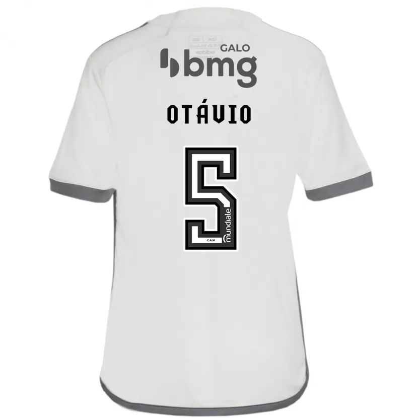 Danxen Hombre Camiseta Otávio #5 Blanquecino 2ª Equipación 2024/25 La Camisa