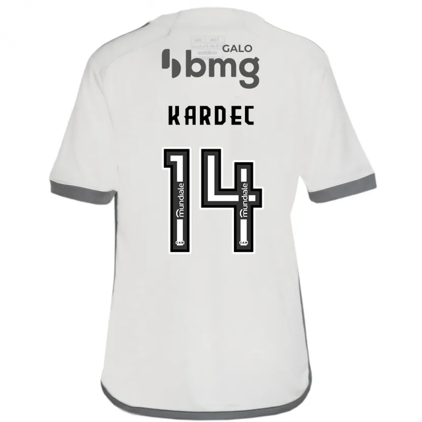 Danxen Hombre Camiseta Alan Kardec #14 Blanquecino 2ª Equipación 2024/25 La Camisa