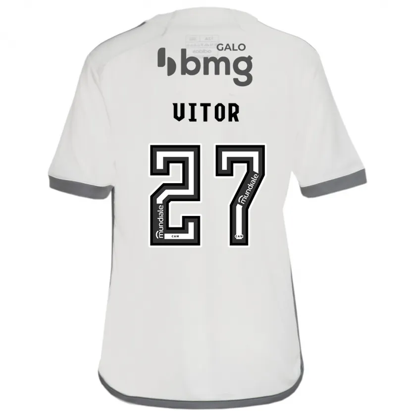 Danxen Hombre Camiseta Paulo Vitor #27 Blanquecino 2ª Equipación 2024/25 La Camisa