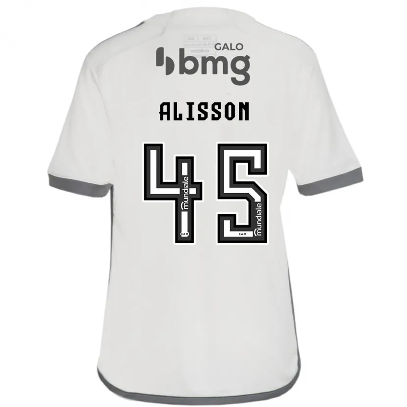 Danxen Hombre Camiseta Alisson #45 Blanquecino 2ª Equipación 2024/25 La Camisa