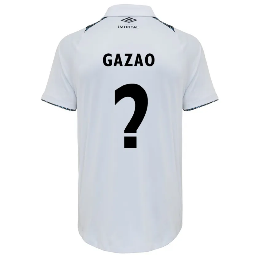 Danxen Hombre Camiseta Gazão #0 Blanco Azul 2ª Equipación 2024/25 La Camisa