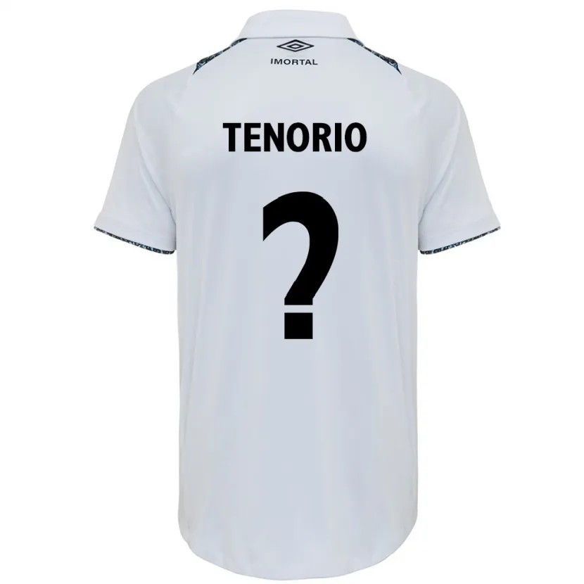 Danxen Hombre Camiseta Lucas Tenório #0 Blanco Azul 2ª Equipación 2024/25 La Camisa