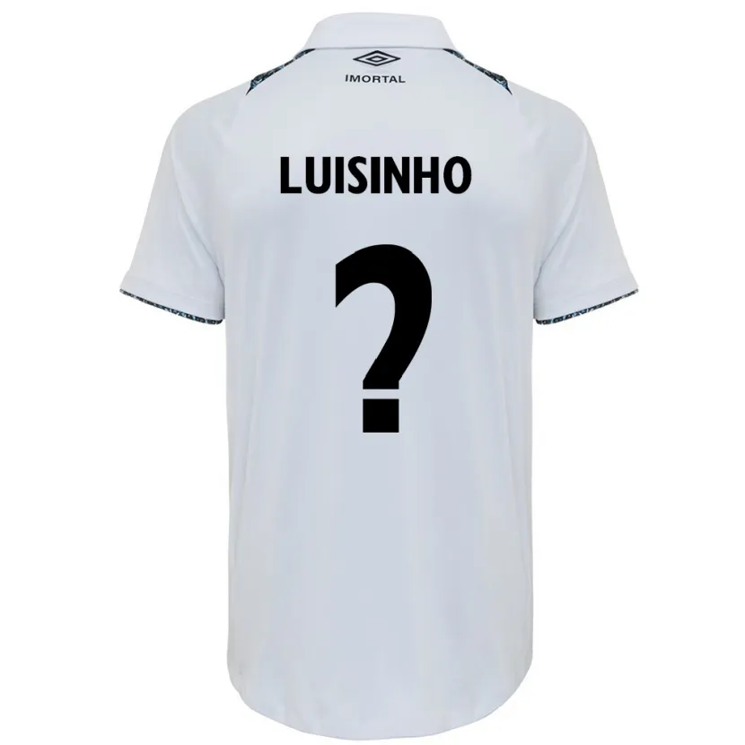 Danxen Hombre Camiseta Luisinho #0 Blanco Azul 2ª Equipación 2024/25 La Camisa