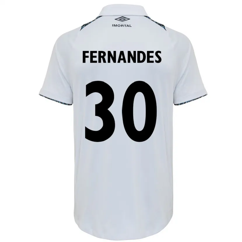 Danxen Hombre Camiseta Raquel Fernandes #30 Blanco Azul 2ª Equipación 2024/25 La Camisa