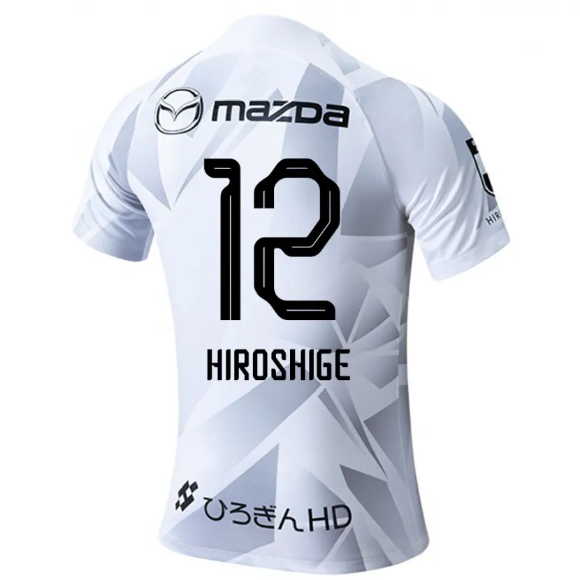 Danxen Hombre Camiseta Soma Hiroshige #12 Blanco Gris Negro 2ª Equipación 2024/25 La Camisa