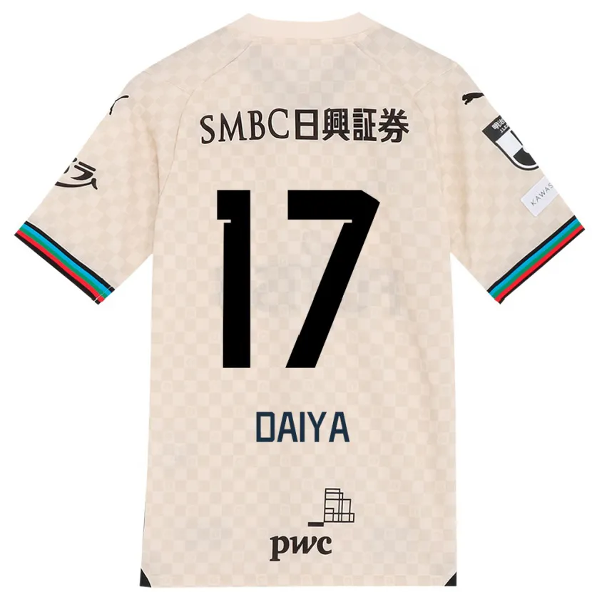 Danxen Hombre Camiseta Daiya Tono #17 Blanco Gris 2ª Equipación 2024/25 La Camisa