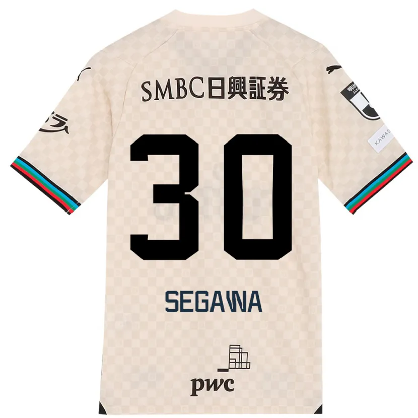 Danxen Hombre Camiseta Yusuke Segawa #30 Blanco Gris 2ª Equipación 2024/25 La Camisa