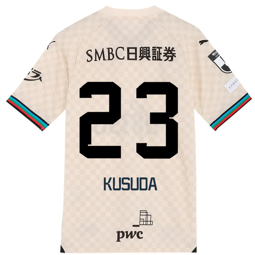 Danxen Hombre Camiseta Haruki Kusuda #23 Blanco Gris 2ª Equipación 2024/25 La Camisa