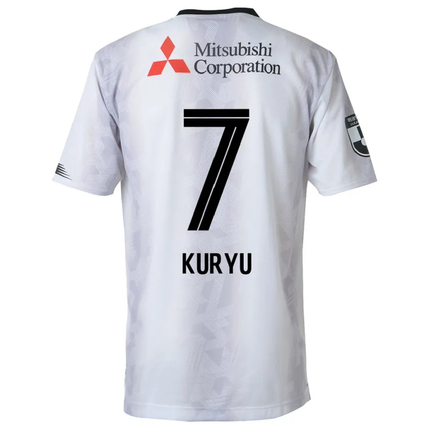 Danxen Hombre Camiseta Kuryu Matsuki #7 Blanco Negro 2ª Equipación 2024/25 La Camisa