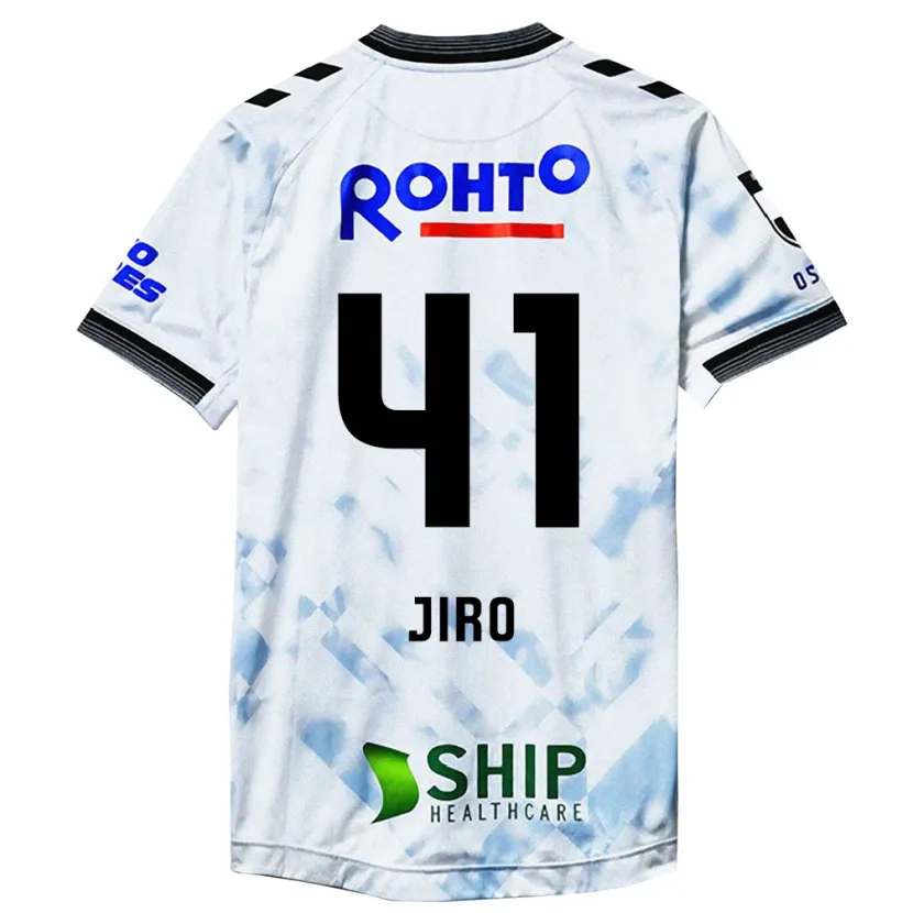 Danxen Hombre Camiseta Jiro Nakamura #41 Blanco Negro 2ª Equipación 2024/25 La Camisa