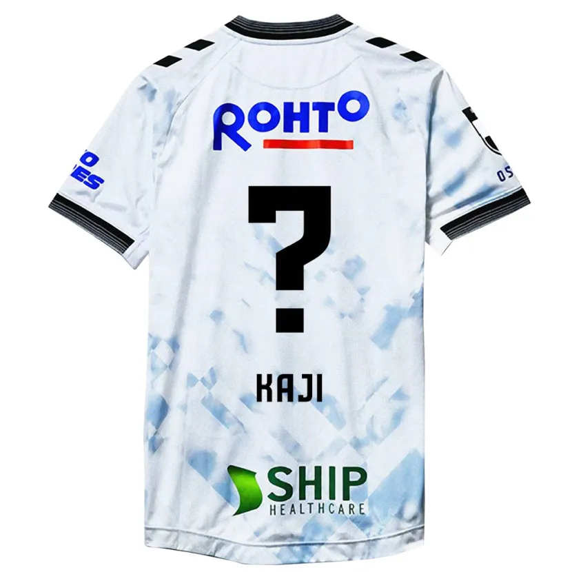 Danxen Hombre Camiseta Rihito Kaji #0 Blanco Negro 2ª Equipación 2024/25 La Camisa