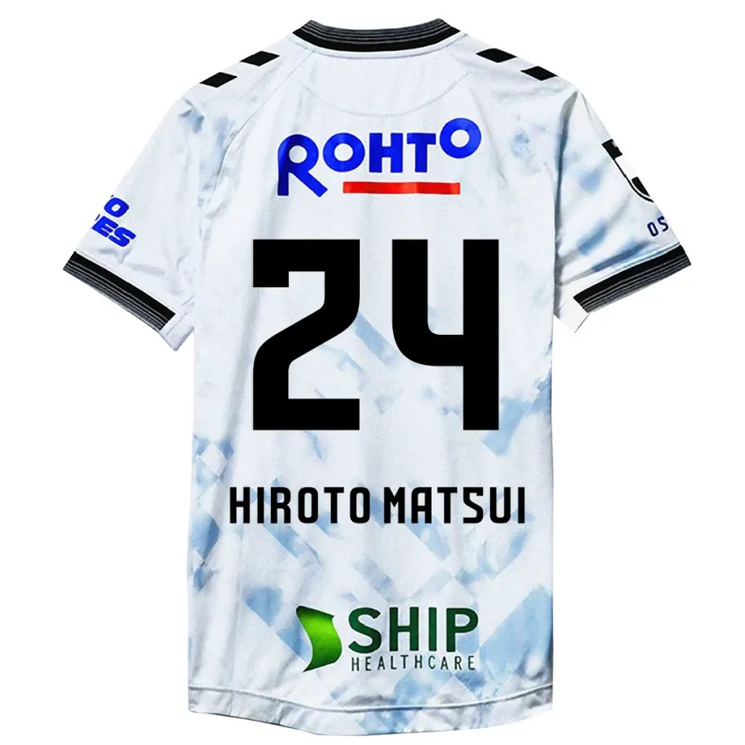 Danxen Hombre Camiseta Elijah Hiroto Matsui #24 Blanco Negro 2ª Equipación 2024/25 La Camisa