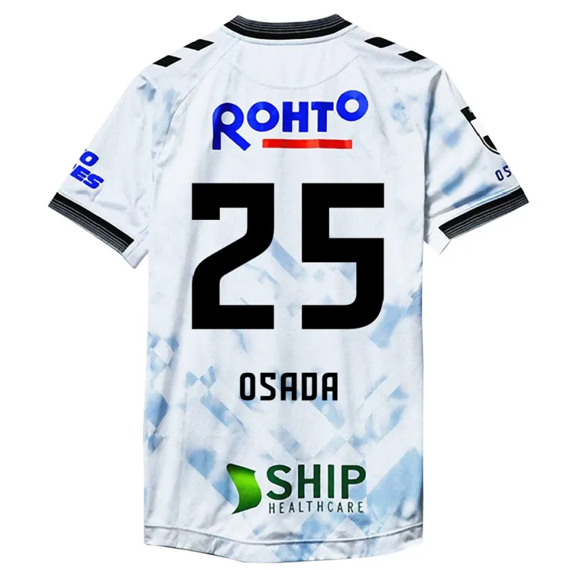 Danxen Hombre Camiseta Towa Osada #25 Blanco Negro 2ª Equipación 2024/25 La Camisa