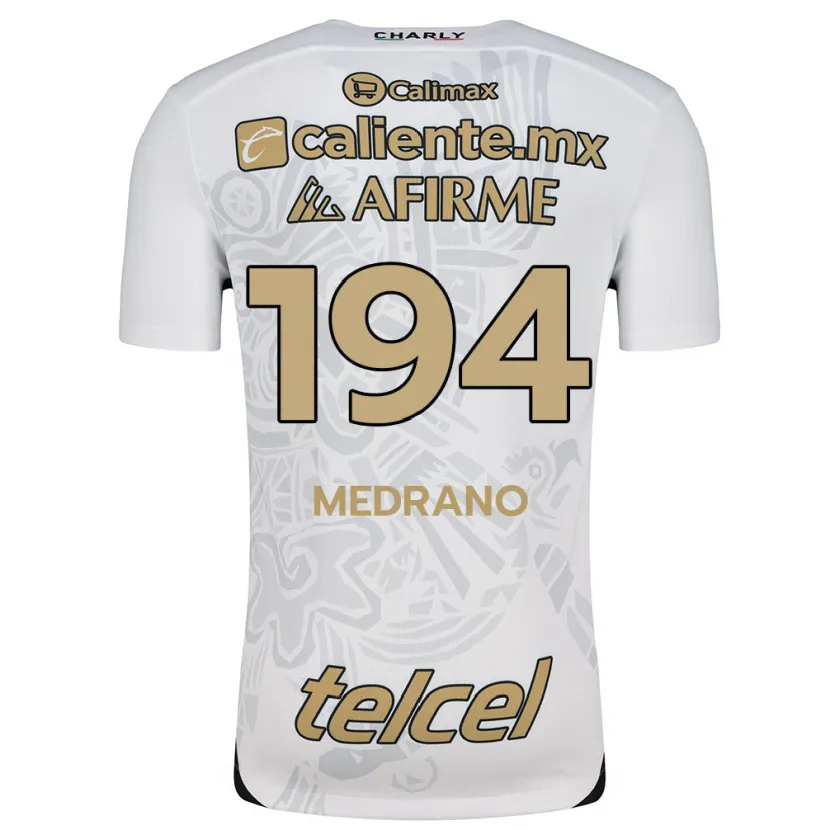 Danxen Hombre Camiseta Luis Medrano #194 Blanco Negro 2ª Equipación 2024/25 La Camisa