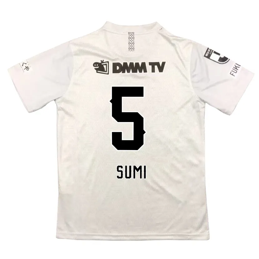 Danxen Hombre Camiseta Kotaro Sumi #5 Gris Negro 2ª Equipación 2024/25 La Camisa