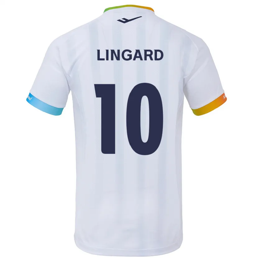 Danxen Hombre Camiseta Jesse Lingard #10 Blanco Azul 2ª Equipación 2024/25 La Camisa