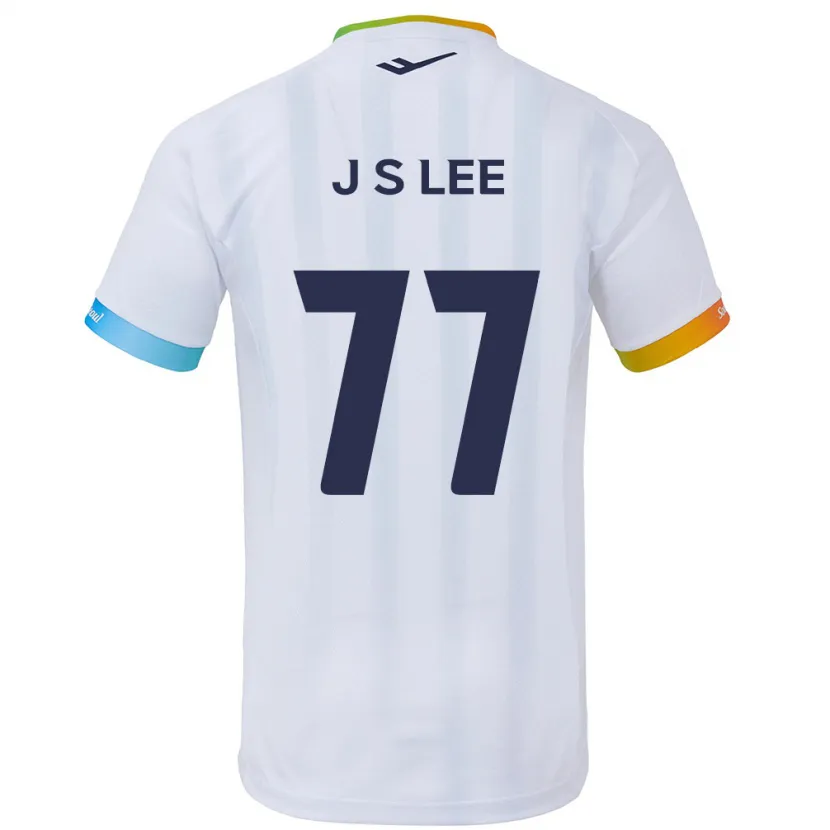 Danxen Hombre Camiseta Seung-Joon Lee #77 Blanco Azul 2ª Equipación 2024/25 La Camisa